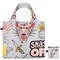 LOQI Artist Reusable Shopping Bag, One Size, Snask Tiger Snake Beer Grey